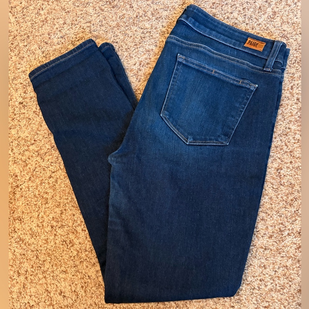 PAIGE Skyline Skinny Blue Denim Jeans